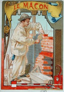 The Bricklayer, Illustration from a Book on the Crafts, c.1899