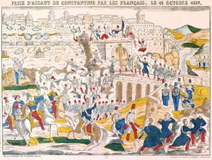 The Capture of Constantine by the French on 13th October 1837 by French School