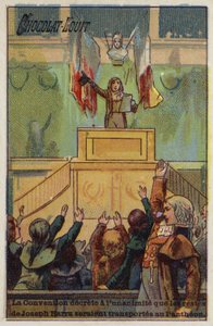The Convention decreeing unanimously that the remains of Joseph Bara be taken to the Pantheon, 1793 by French School