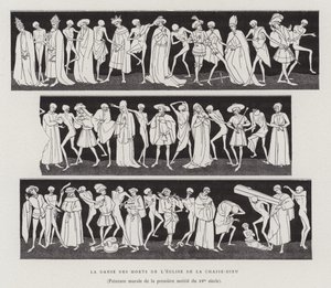 The Dance of the Dead of the Church of la Chaise-Dieu (first half of the 15th Century) by French School