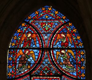 The Death and Glorification of the Virgin Mary (top section) by French School