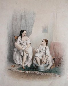 The Footbath, mid nineteenth century