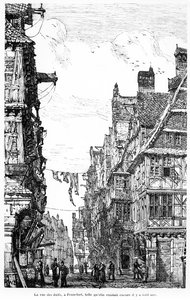 The Frankfurt Judengasse by French School
