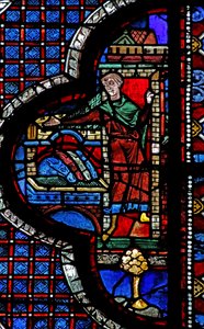 The Good Samaritan Window: The Inn Receives the Samaritan and the Wounded Man
