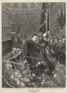 The Irish Loyalist Demonstration at the Albert Hall by French School