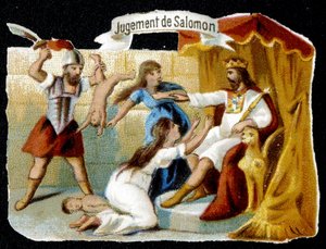 The Judgment of Solomon by French School
