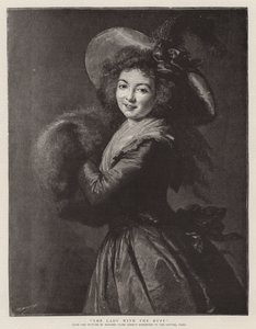 The Lady with the Muff by French School