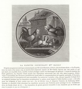 The Marquis de Lafayette Wooing Madame Bailly by French School