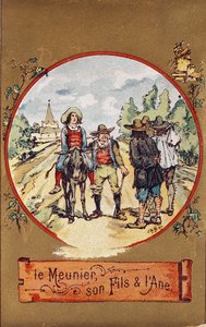 The Miller, His Son and the Donkey, c.1880 by French School