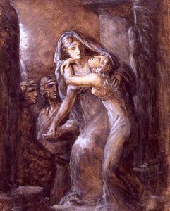 The Mourning Scene by French School