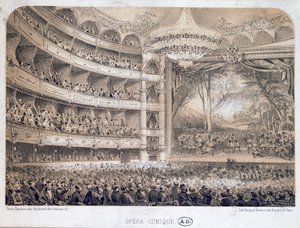 The Opera Comique in Paris, 1850-60