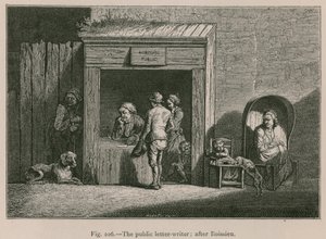 The Public Letter-Writer; after Boissieu