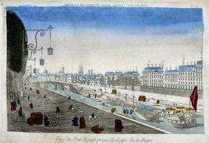 The Royal Bridge taken from the Cours de la Reine - engraving