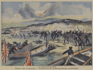 The Russo-Japanese War: an attempted landing of Japanese troops is repelled by French School