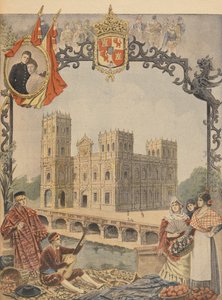 The Spanish Pavilion at the Universal Exhibition of 1900, Paris, Illustration from Le Petit Journal, 4th March 1900 by French School