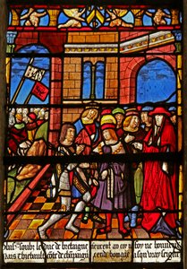 The St Louis Window: Homage of Count Thibault IV to St Louis