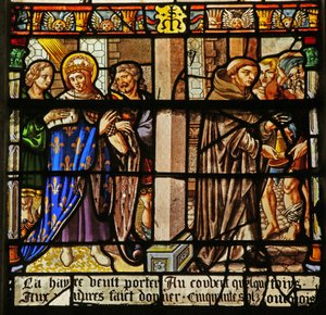 The St Louis Window: Louis Performs Penance and Gives Alms to the Monks