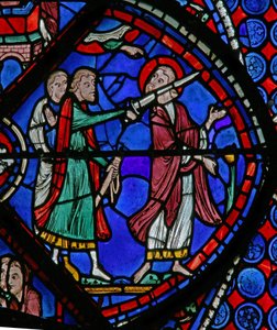 The St Thomas Window: Attacked by Priest of the Sun with a Sword