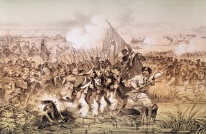 The Turkish Army Under the Command of Omar Pasha Crossing the Ingour, 6th September 1855 by French School