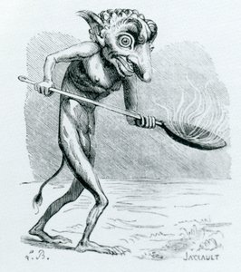 The Ukobach, Illustration from the Dictionnaire Infernal by Jacques Albin Simon Collin de Plancy