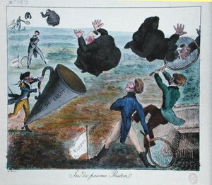 The Unwelcome Reception of the Missionaries in Brittany, December 1819 by French School