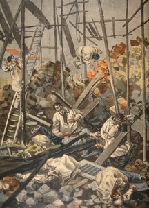 The accident at Chesnay, illustration from Le Petit Journal: Supplement illustre, 1898