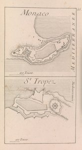 The fortifications of Monaco and St. Tropez, c.1760 by French School