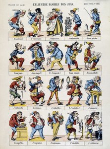 The illustrious family of the John. Image of Epinal, 19th century.