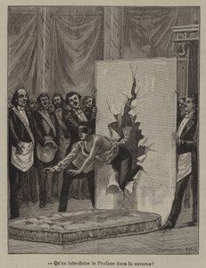 The introduction of the candidate into the cavern by French School