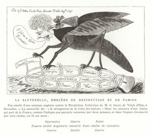 The Locust, Emblem of Destruction and Famine by French School