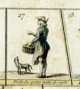 The merchant of rye rolls (detail)