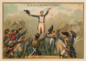 The Oath of Rampon, Montenotte, 10 April 1796 by French School