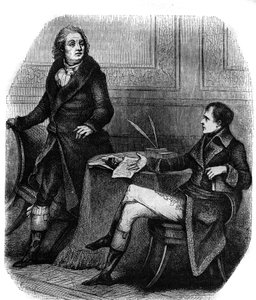 The poet and playwright Jean Francois (Jean-Francois) Ducis (1733-1816) with Bonaparte (Napoleon 1st)