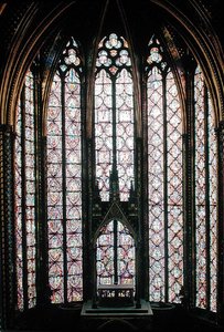 The Stained Glass Window in the Choir of the Upper Chapel, 1246-48 by French School