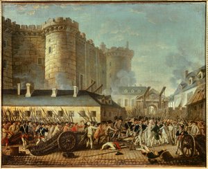 The Storming of the Bastille and the Arrest of M. de Launay by French School