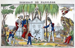 The tomb of Napoleon Bonaparte on the island of St. Helena. Image of Epinal