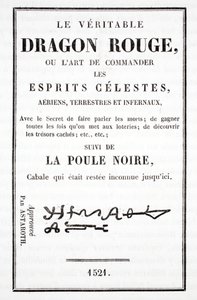 The Veritable Red Dragon, or the Art of Controlling Celestial Spirits by French School