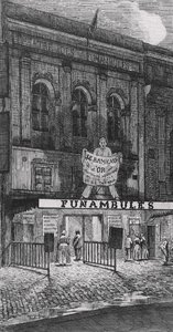 Theatre des Funambules, boulevard du Temple, in Paris