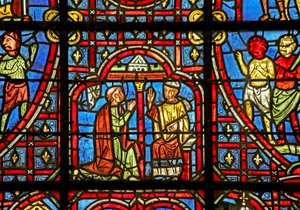 Theophilus Confesses to His Bishop - Demons Look On Alarmed by French School