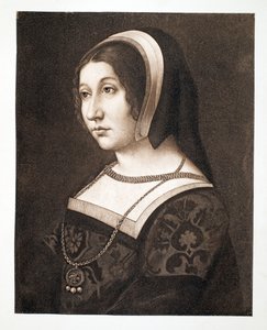 Thought to be Margaret Tudor, Daughter of Henry VII, Queen of Scotland, c.1520, pub. 1902
