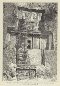 Tomb of Darius with Scaffolding by French School
