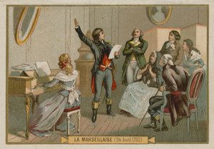 Trade Card with an Image of Rouget de Lisle by French School