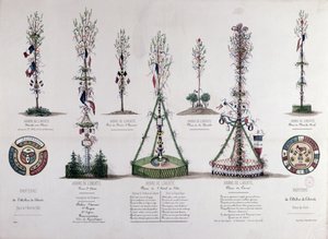 Trees of Liberty planted in Paris in 1848 by French School