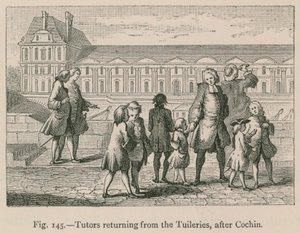 Tutors Returning from the Tuileries, after Cochin by French School