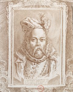 Tycho Brahe (1546-1601), illustration from Histoire des Mathematiciens by Alexandre Saverien (1720-1805), published in Paris, 1766 by French School