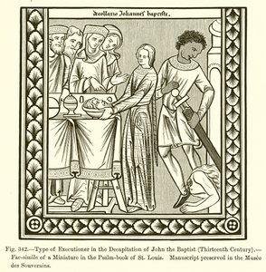 Type of Executioner in the Decapitation of John the Baptist by French School