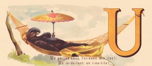 U: A lazy, the bird of the islands! A indolent, a useless one! by French School