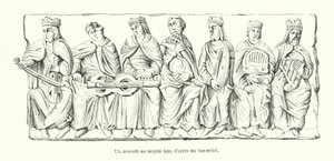 A Concert in the Middle Ages; after a Bas-Relief