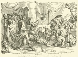 A Scene from the Nibelungen Poem by French School