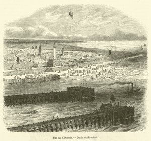 A View of Ostend by French School